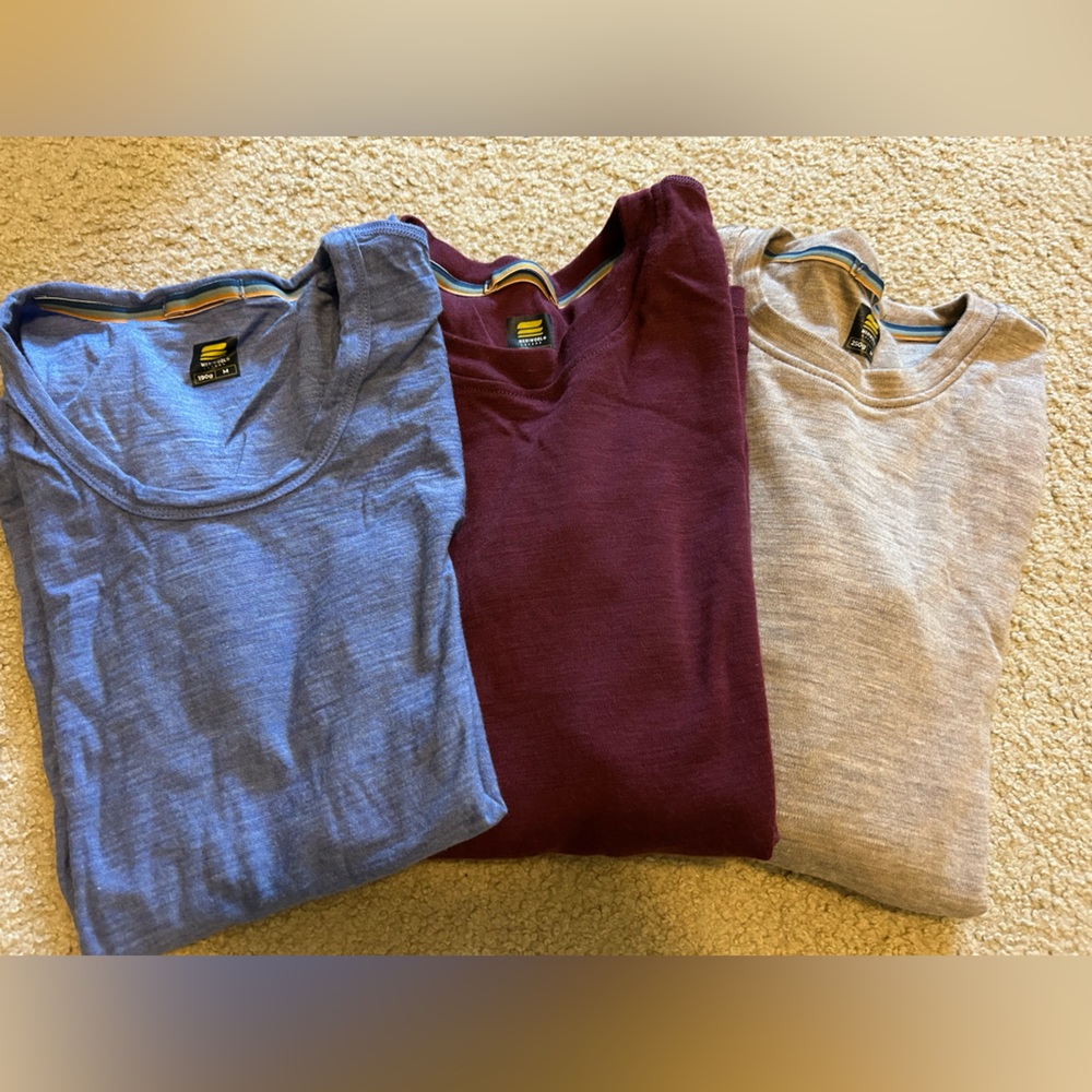 Meriwool bundle! Long short sleeve merino wool tees size medium